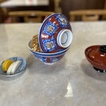 伊豆家 - 上天丼スペシャル¥2,200   ＋ご飯大盛り¥100,味噌汁¥100