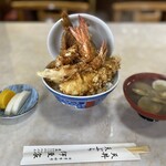 伊豆家 - 上天丼スペシャル　¥2,200   ＋ご飯大盛り¥100,味噌汁¥100