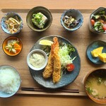 FukuFuku - 海老フライのごちそう定食(1,580円)