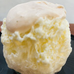 こひる庵 - 味見氷　さくらあんチーズクリーム　200円