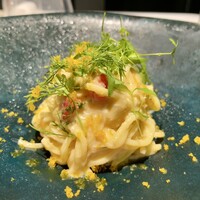 リストランテ シンティッラ - 毛蟹と唐墨の冷たいタリオリーニ