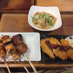 炭火やきとり 肉球亭 - 晩酌セット