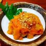 灼味噌らーめん 八堂八 - ホヤ塩辛