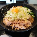 銚子麺屋 潮 - 豚骨魚介冷やしまぜ蕎麦（大）