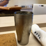 鮨おばな - 最初は酢橘サワーで乾杯