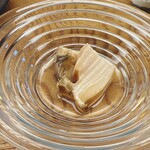 鮨おばな - 青森のメガイの酒蒸し
