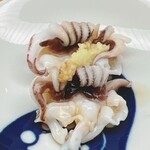 鮨おばな - 新イカのアップ