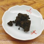 鮨おばな - メガイの肝の裏漉しをお酒のツマミに。