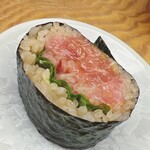 鮨おばな - トロたく巻き。マグロは噴火湾