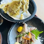 わたしの店 - 天ぷらに脂のりスケさん刺身