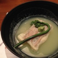 料理屋 錦三山車楼 - 穴子真丈と空豆
