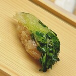 鮨おばな - 貝割れ大根の昆布〆