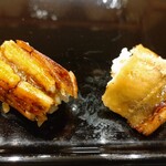 銀座 久兵衛 - 穴子塩とタレ