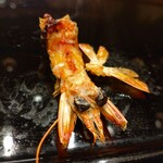 銀座 久兵衛 - 車海老素揚げ