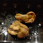 銀座 久兵衛 - 穴子の肝苦くてうまーい！