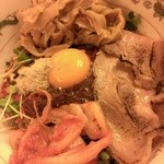 フスマにかけろ 中崎壱丁 中崎商店會1-6-18号ラーメン - 賢者のドライラーメン～味噌旨甘辛酸焼海老味～(2014/3)