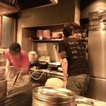 フスマにかけろ 中崎壱丁 中崎商店會1-6-18号ラーメン - にっこう西川店主＆フスカケ実藤店主(2014/3)