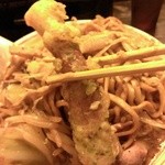 フスマにかけろ 中崎壱丁 中崎商店會1-6-18号ラーメン - にっこう×フスカケがやり過ぎたらこうなったジロー-ちくわ天は2本(2014/3)