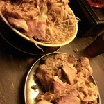 フスマにかけろ 中崎壱丁 中崎商店會1-6-18号ラーメン - にっこう×フスカケがやり過ぎたらこうなったジロー-一度具材を退避(2014/3)