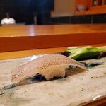 天寿し - きす ～ 柚子胡椒、かぼす