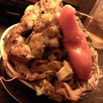 フスマにかけろ 中崎壱丁 中崎商店會1-6-18号ラーメン - にっこう×フスカケがやり過ぎたらこうなったジロー・野菜背脂ニンニク=マシマシマシ・突飛ング全乗せ(2014/3)