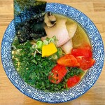 【夏限定】しそ塩トマトらーめん(はるゆたか中太麺)