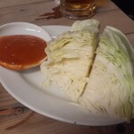 ホルモン焼 夏冬 - キャベツ