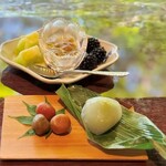 Cafe 鎮驚庵 - 和菓子セット