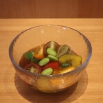 こころや - 夏野菜とじゅん菜の酢の物ハーフサイズ