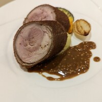 ラ ポルト ヴェール - 肉料理(鶏胸肉のガレット巻き)