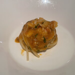 エノテカ・ラ・リコルマ - 南茅部産ぼたん海老のスパゲッティ　トマトソース仕立て