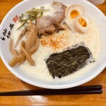 らーめん桃源 - コッテリうましお（1,200円）＆ 大盛り（150円）