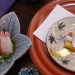 澤千 - 夜の会席、お造りと前菜