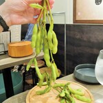 ミアスタンド - 店長よりいただいた枝豆