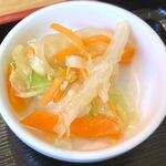 とんかつ とん吉 - (ﾗﾝﾁ) 付け合せ お新香　2024.7.20