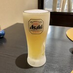 新串揚げ創作料理 串やでござる - 生ビール(中)/580円♪