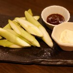 飲んべぇ食堂 らくだ屋 - 生アスパラ（特製味噌とアンチョビマヨ）