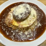 コーヒー＆スパゲティ マローネ - ミックスピカタにハンバーグトッピング