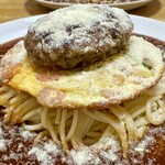 コーヒー＆スパゲティ マローネ - ミックスピカタにハンバーグトッピング