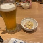 スミヤキ エビス - お通しの燻製ポテサラ