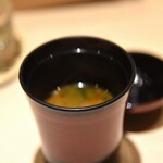 熊本 鮨 銀座ふくじゅ - あおさ赤出汁