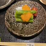 鮨　樋口 - 先付けは野菜のにした^ ^