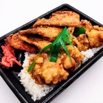ベントス - 料理写真:「札幌ザンギ＆豚ロース焼肉重」①