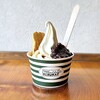 ナチュラルソフトクリームカフェ ミルカ - ・北海道オーガニック放牧牛乳ソフトクリーム カップ　¥500
・トッピング　あんこ＆黒蜜　¥100