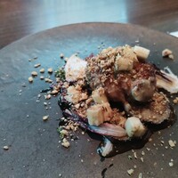 TRATTORIA CREATTA - 仔羊のポルペッティ ゴルゴンゾーラとバナナ　クルミのデュカ