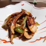 閑祥庵 禅紫 - イカのバター醤油炒め