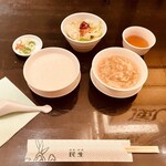 廣東料理 民生 ヒルトンプラザウエスト店 - スーパーランチセット1650円　メイン2品がここに付く