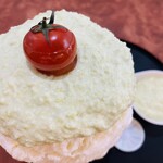 こひる庵 - 溢れそうなほどトップにはたっぷりの枝豆クリーム