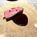 薪焼き flamma - 大和ポークのソースはフォンドヴォー