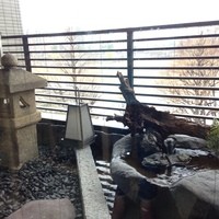 鰻割烹 伊豆栄 本店 - ５Fの部屋のバルコニーにある、小さい庭園。